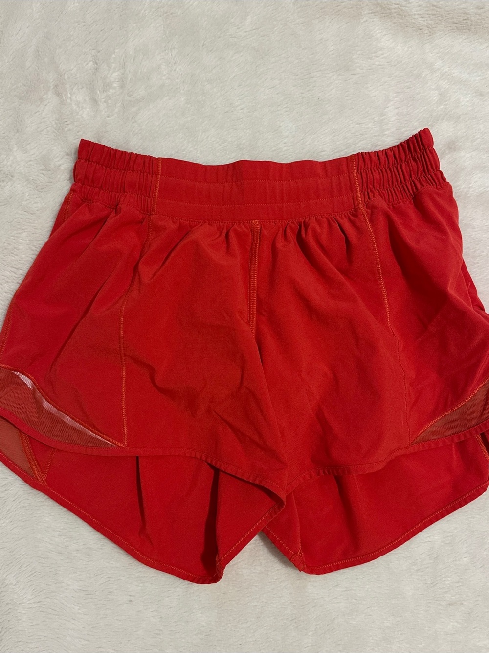 lululemon athletica Red Hotty Hot Shorts
